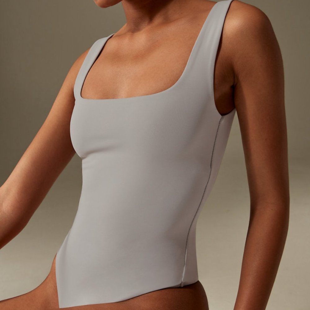 Aritzia Babaton Contour Bodysuit in Opal Grey